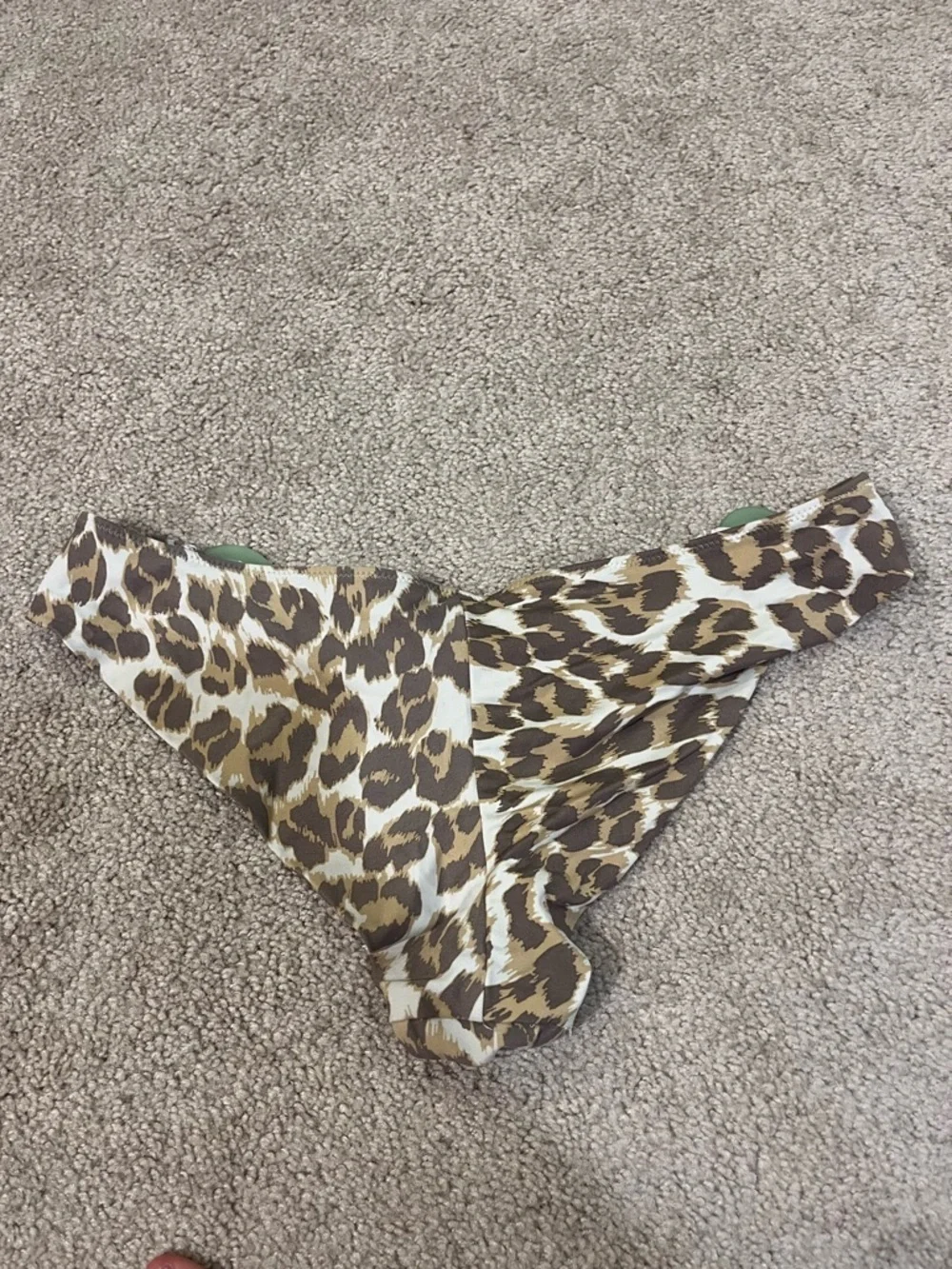 Aerie Leopard-Print Cheeky Swim Bottoms with Side Rings